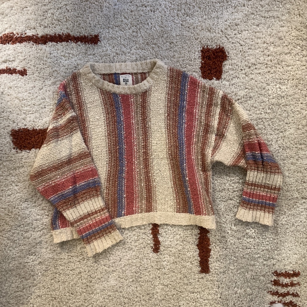 Billabong striped sweater size M